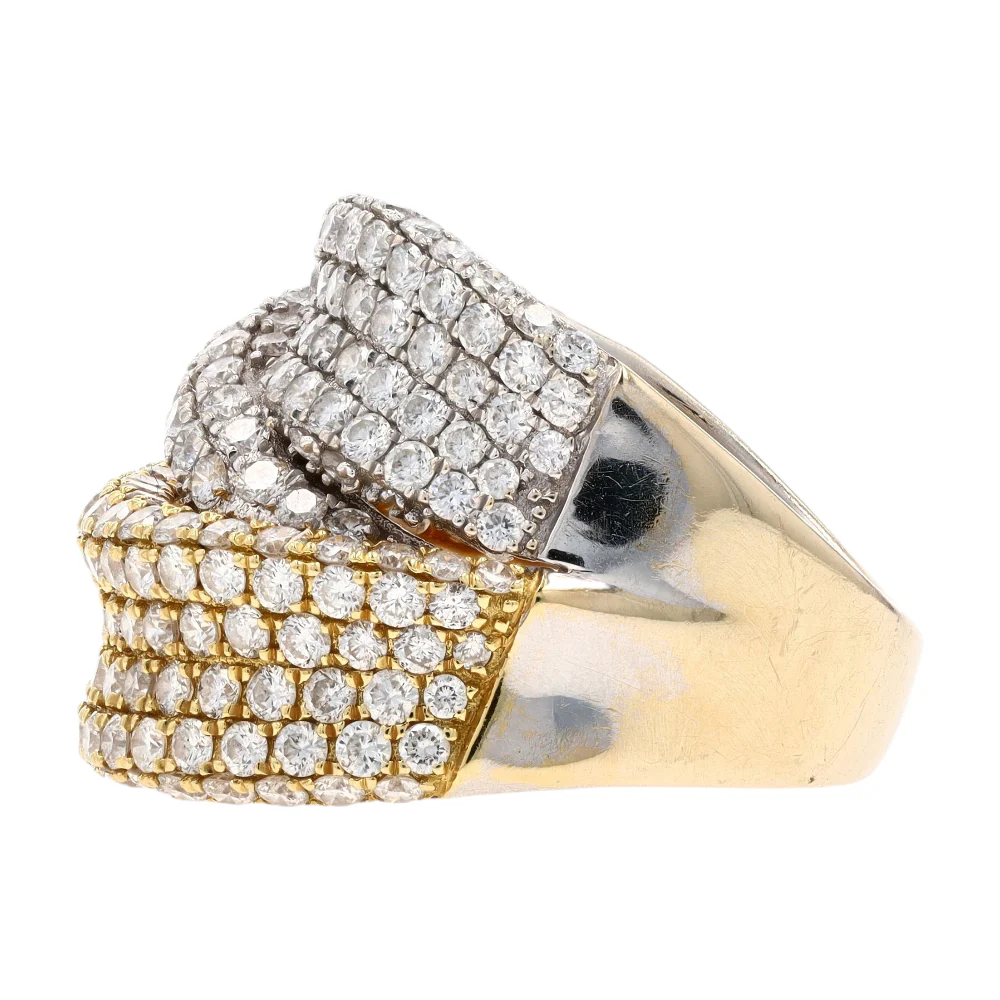 2 1/6 ctw 18K Two-Tone Gold Diamond Fashion Ring - Image 2