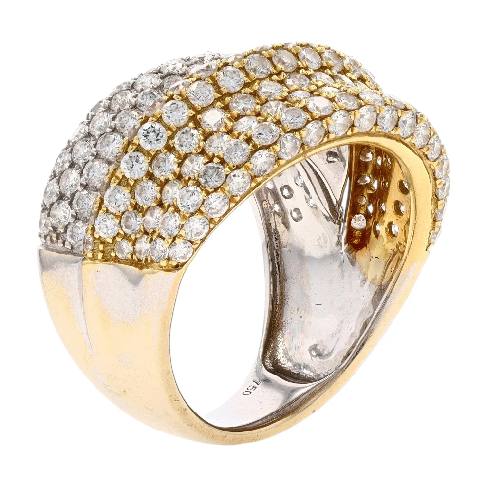 2 1/6 ctw 18K Two-Tone Gold Diamond Fashion Ring - Image 5