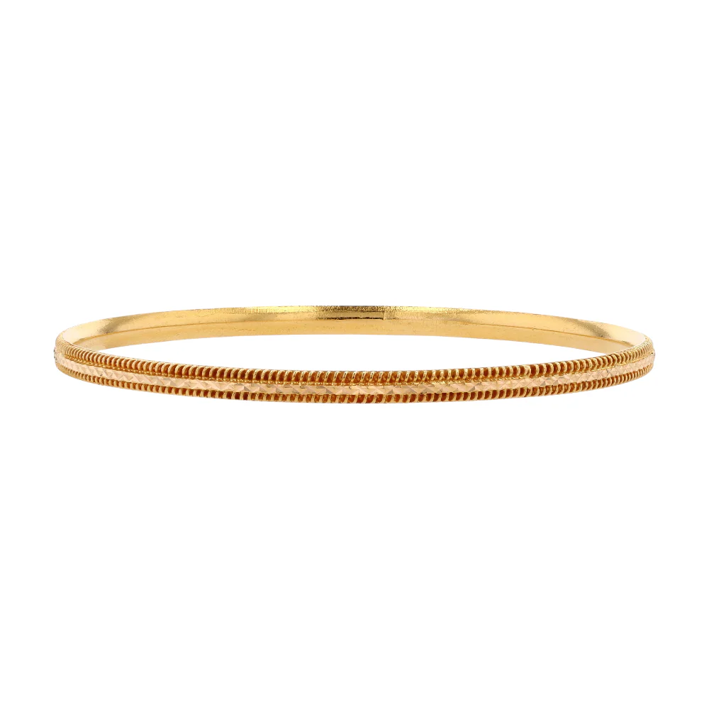 22K Yellow Gold Bangle Bracelet - Image 2