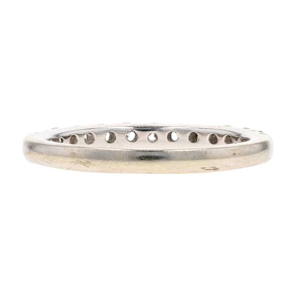 3/8 ctw 14K White Gold Diamond Band Ring - Image 3