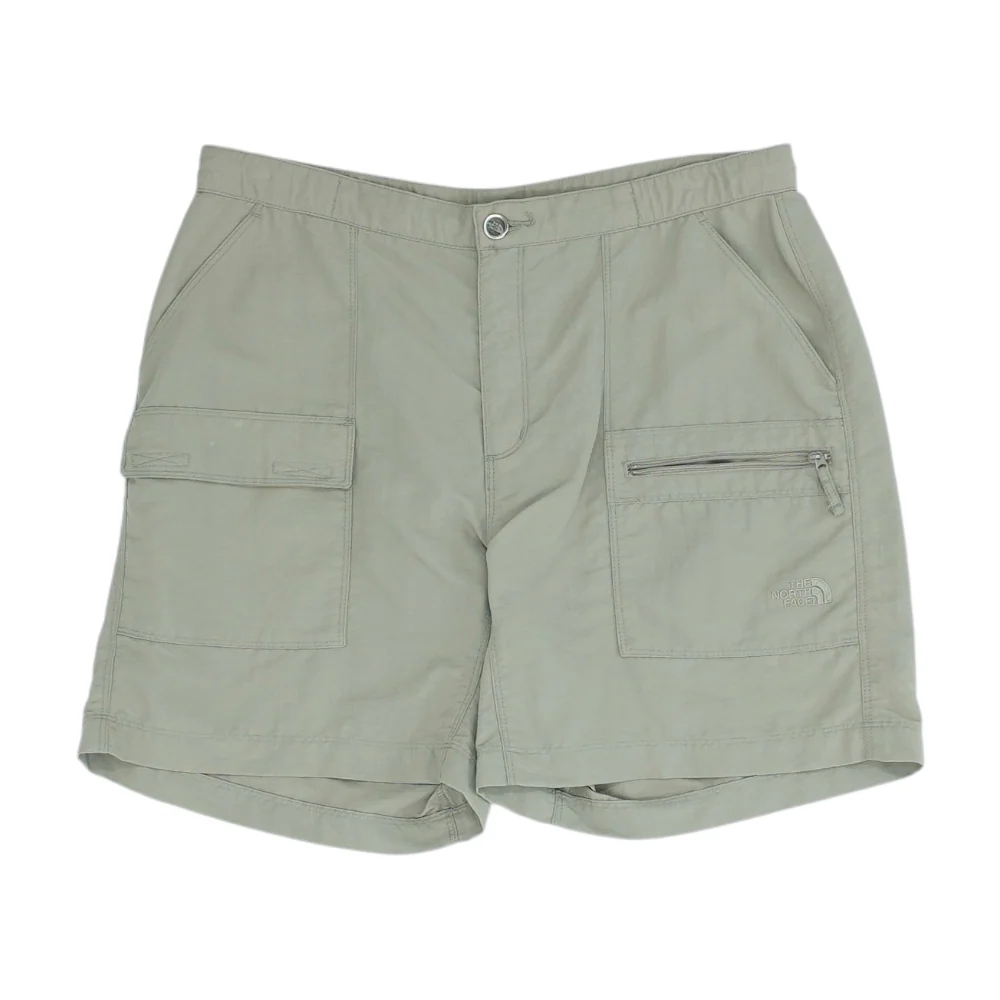 Green Solid 5-Pocket Shorts