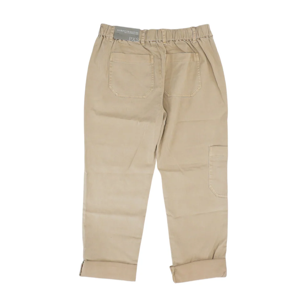 Khaki Solid 5-Pocket Capris - Image 2