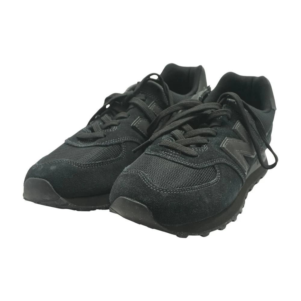 574 Black Low Top Athletic Shoes