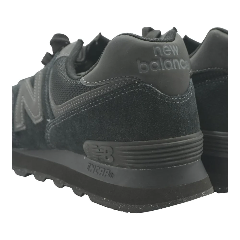 574 Black Low Top Athletic Shoes - Image 4