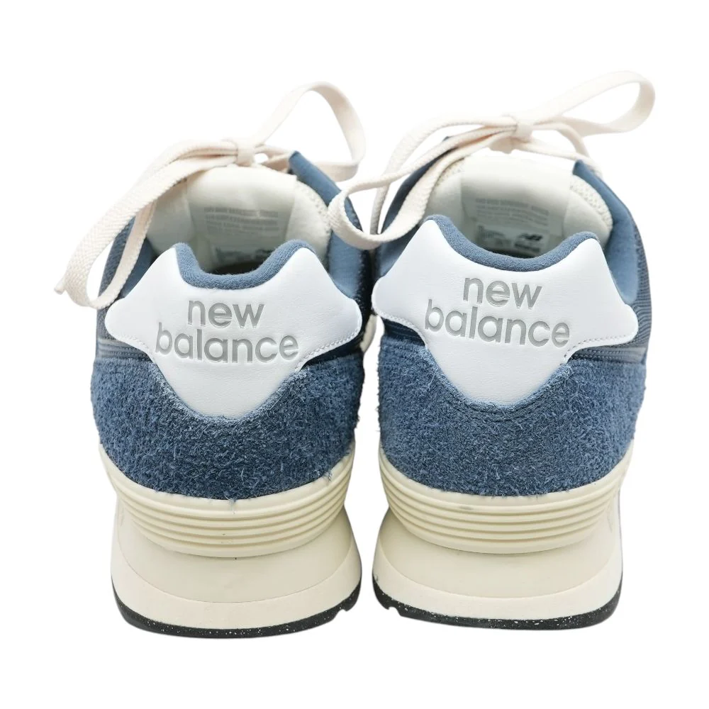 574 Blue Low Top Athletic Shoes - Image 4