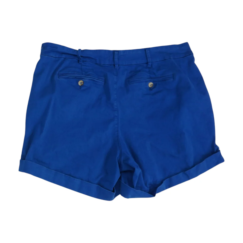 Blue Plus Solid Chino Shorts - Image 2