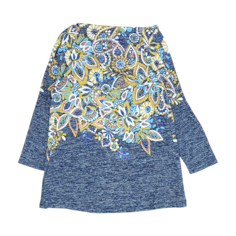 Blue Floral Blouse - Image 2