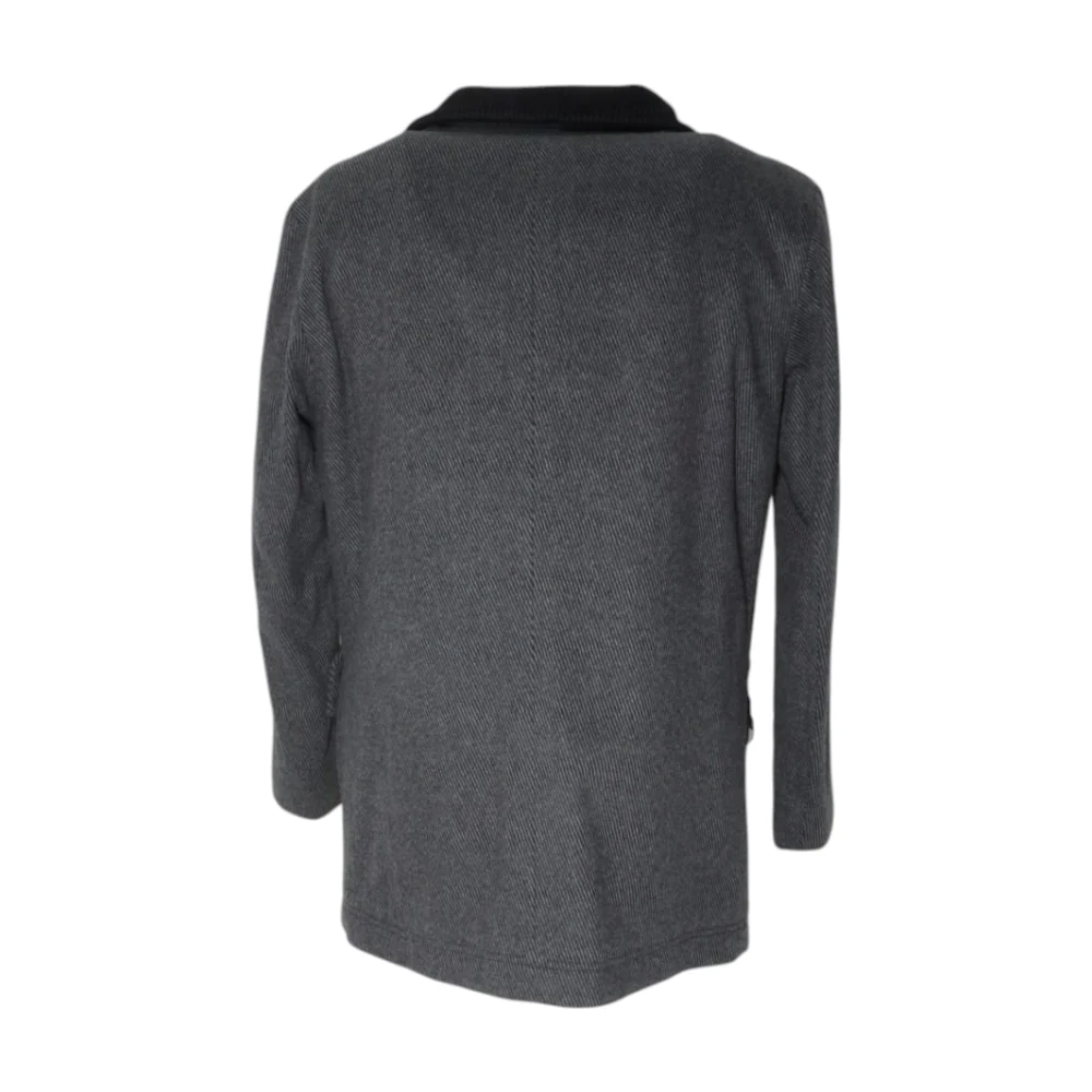 Gray Wool Solid Coat - Image 2