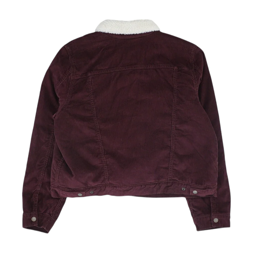 Maroon Solid Jacket - Image 2