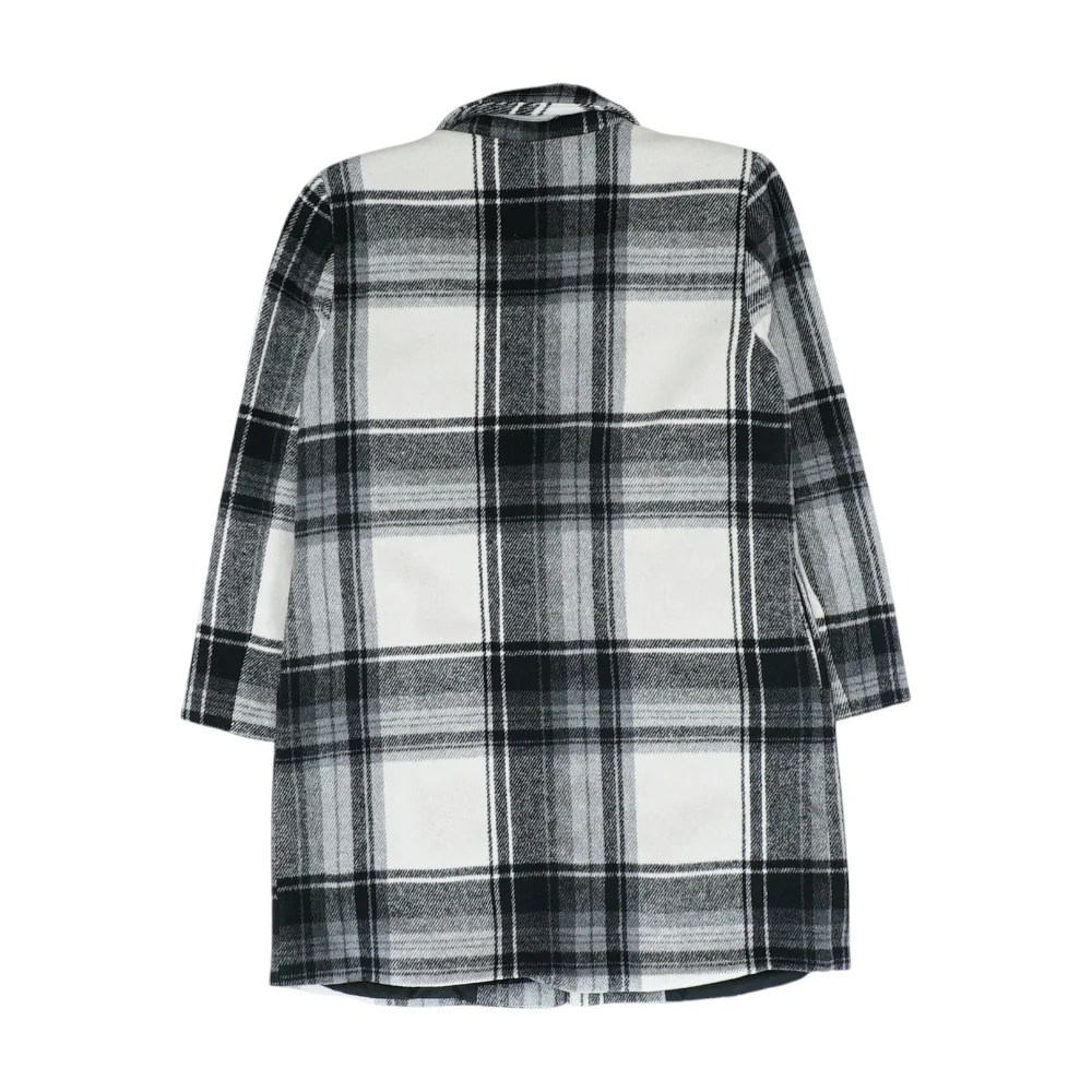 White Plaid Coat - Image 2