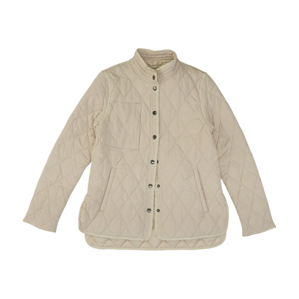 Beige Solid Jacket