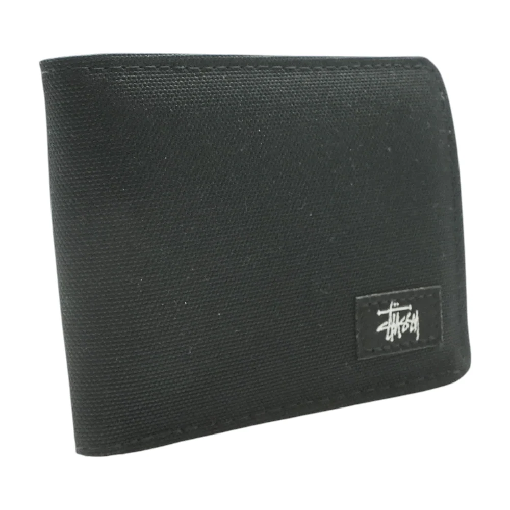 Black Canvas Bifold Wallet - Image 3