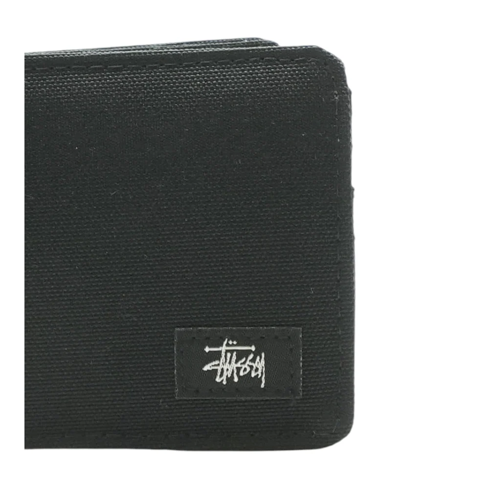 Black Canvas Bifold Wallet - Image 5
