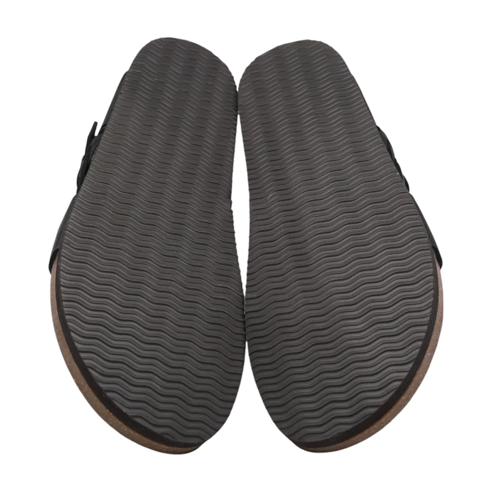 Black Flat Sandals - Image 3