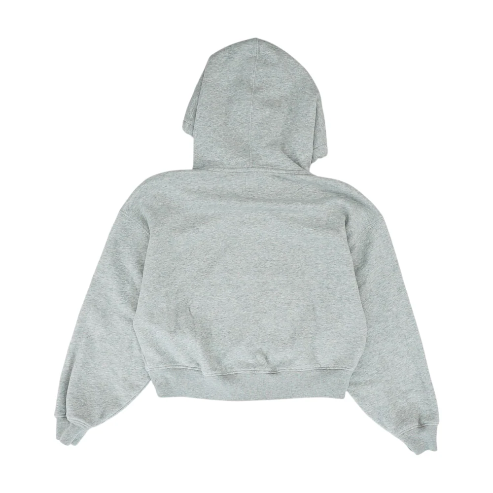 Gray Petite Solid Hoodie Pullover - Image 2