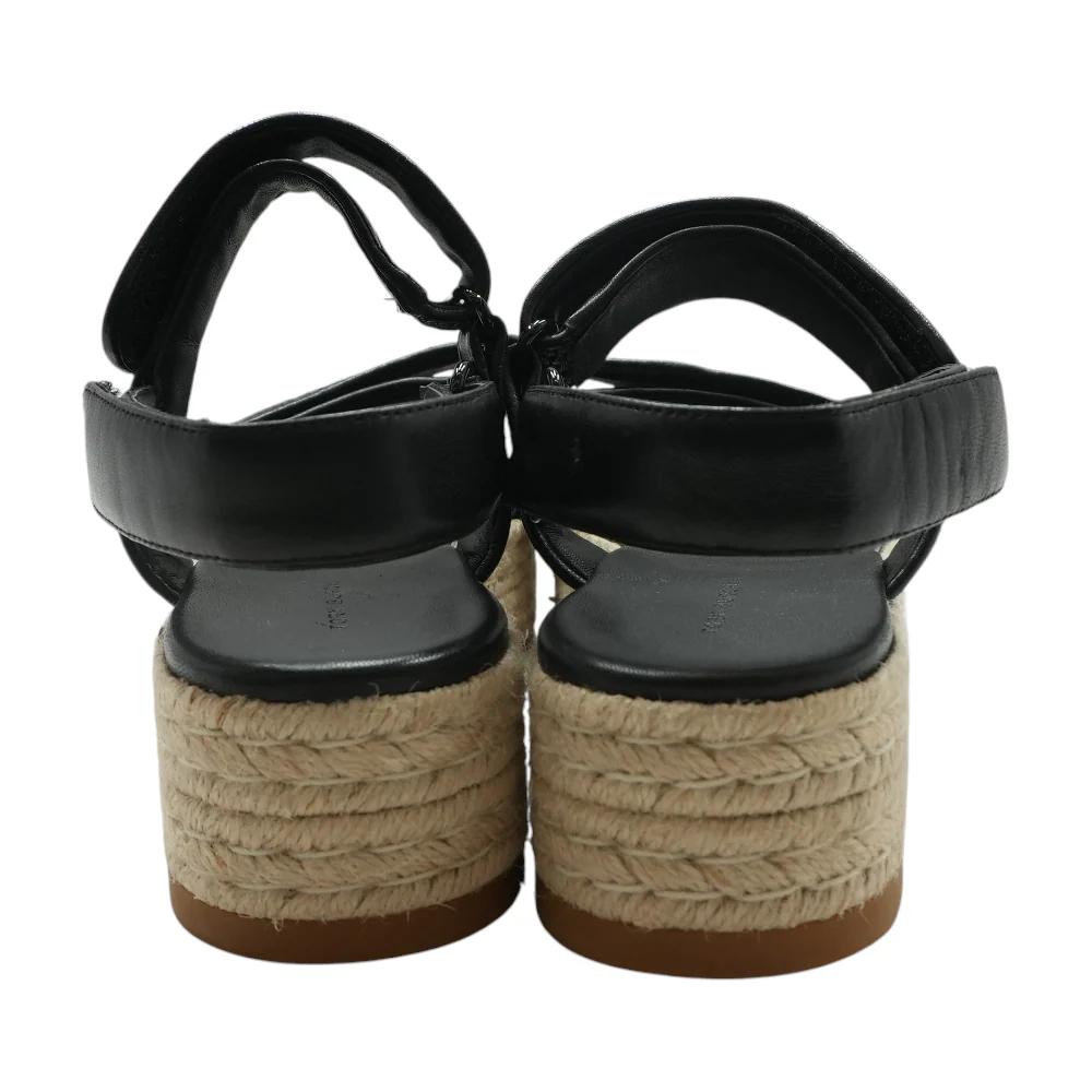 Black Flat Sandals - Image 2