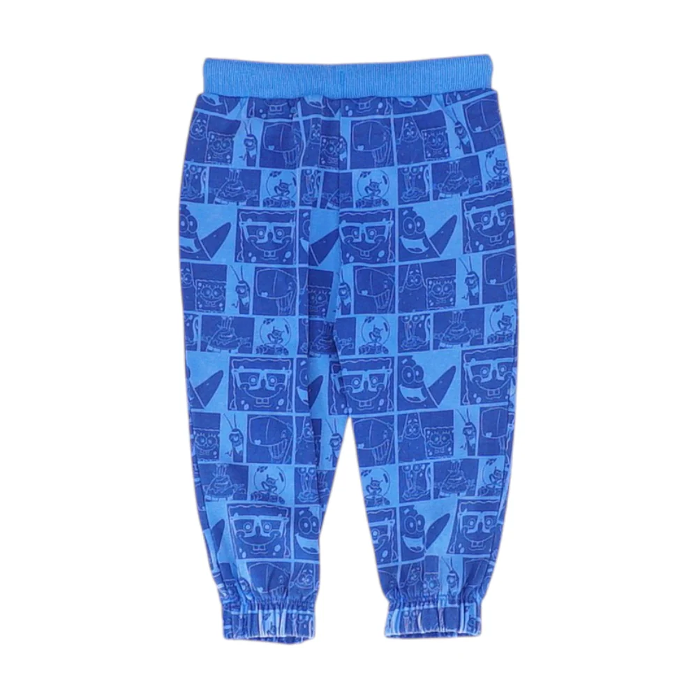 Blue Graphic Active Pants - Image 2