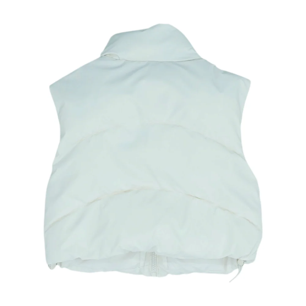 Cream Solid Active Vest - Image 2