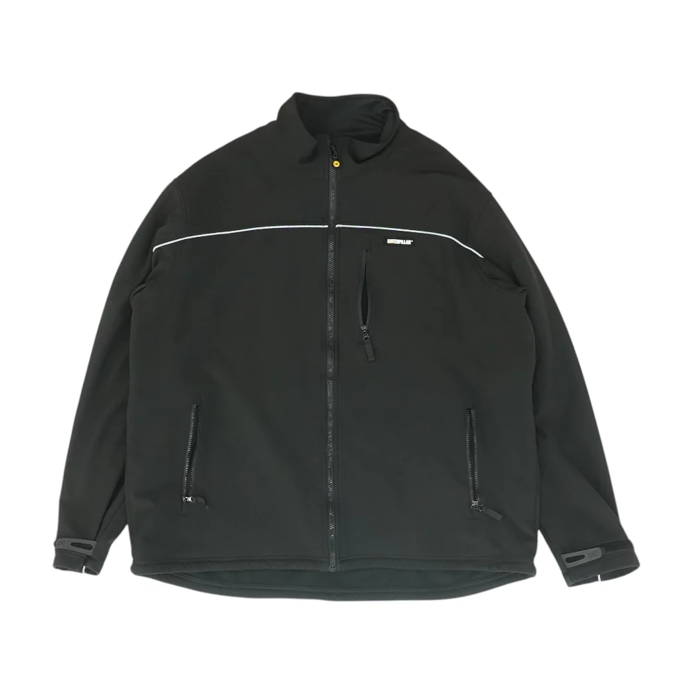 Black Solid Active Jacket