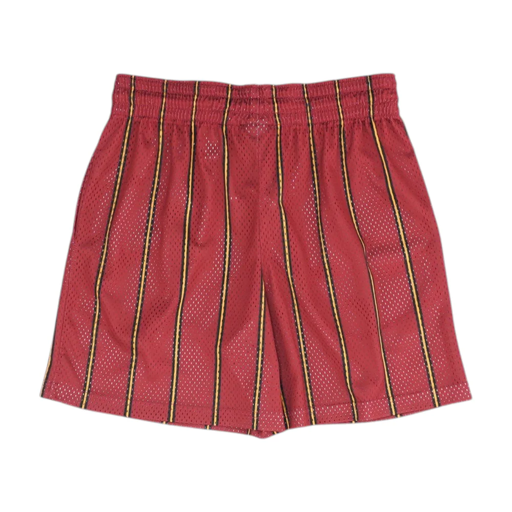 Red Miami Heat Striped Active Shorts - Image 2