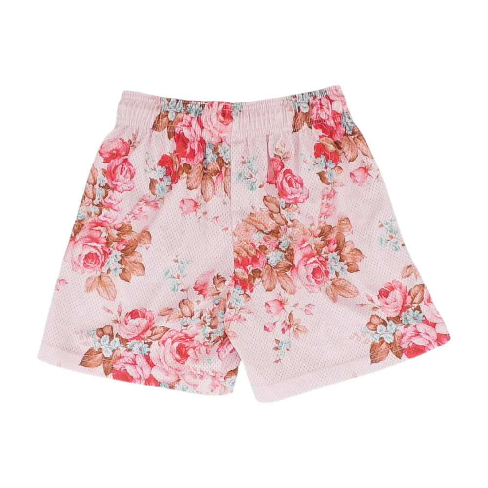 Pink Floral Active Shorts - Image 2