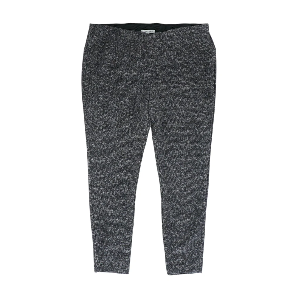 Gray Print Regular Pants