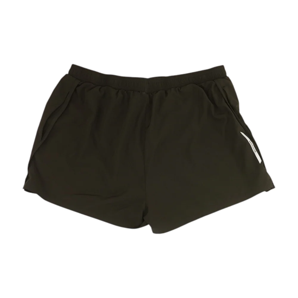 Black Solid Active Shorts - Image 2