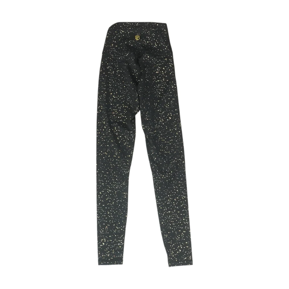 Black Polka Dot Active Leggings - Image 2