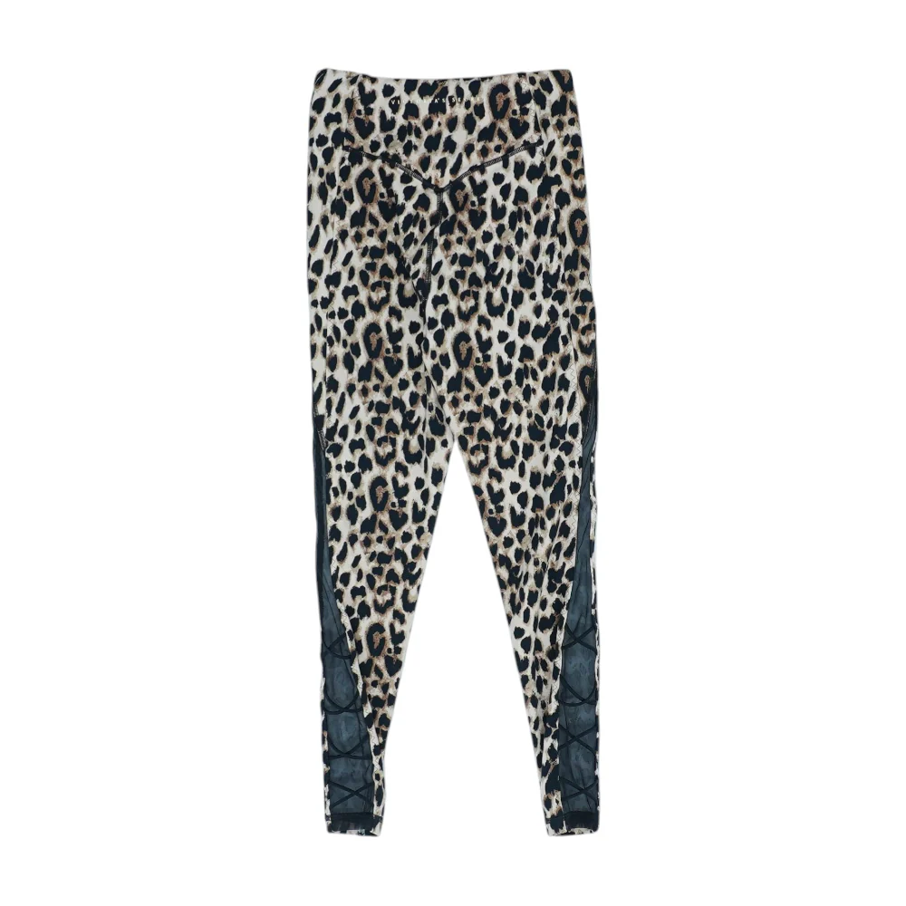 Black Animal Print Active Leggings - Image 2