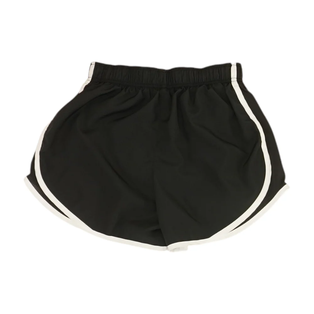 Black Solid Active Shorts - Image 2