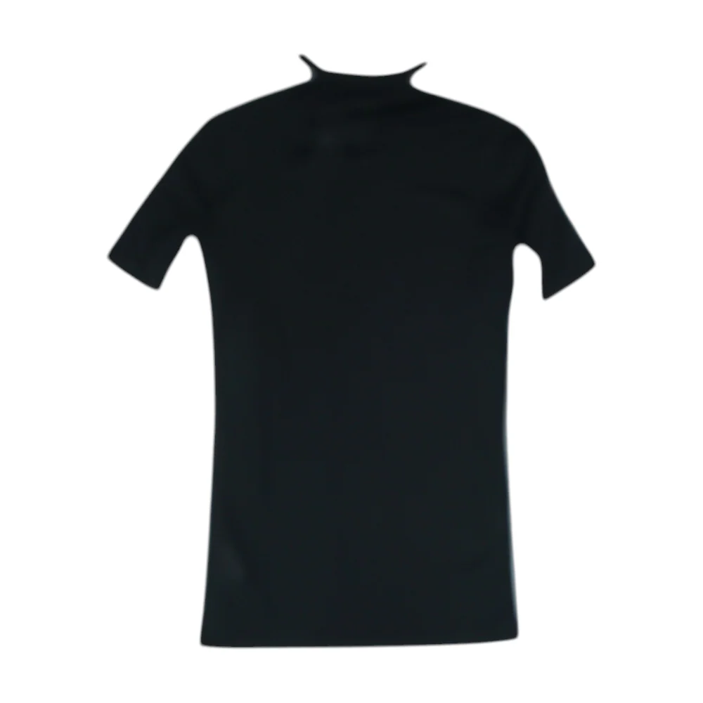 Black Solid Active T-Shirt - Image 2
