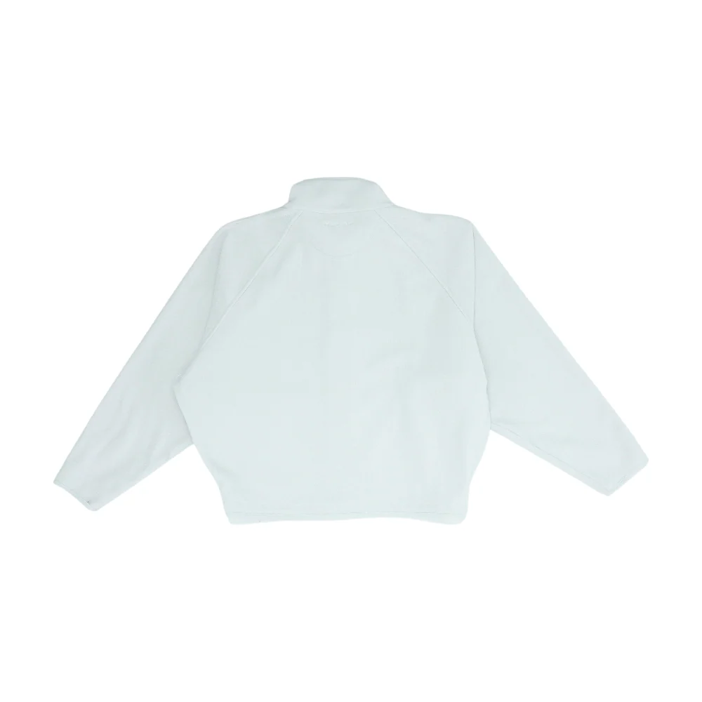 White Solid Active Jacket - Image 2