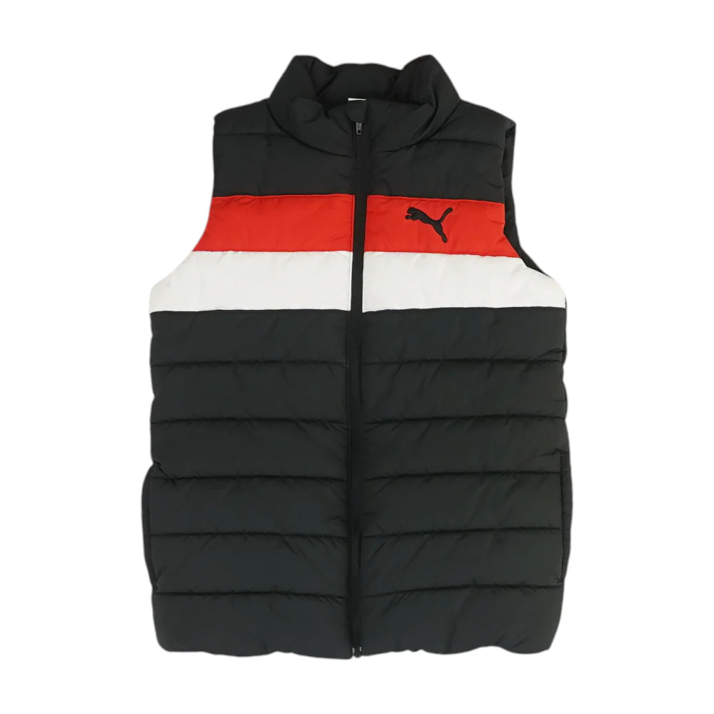 Black Color Block Active Vest