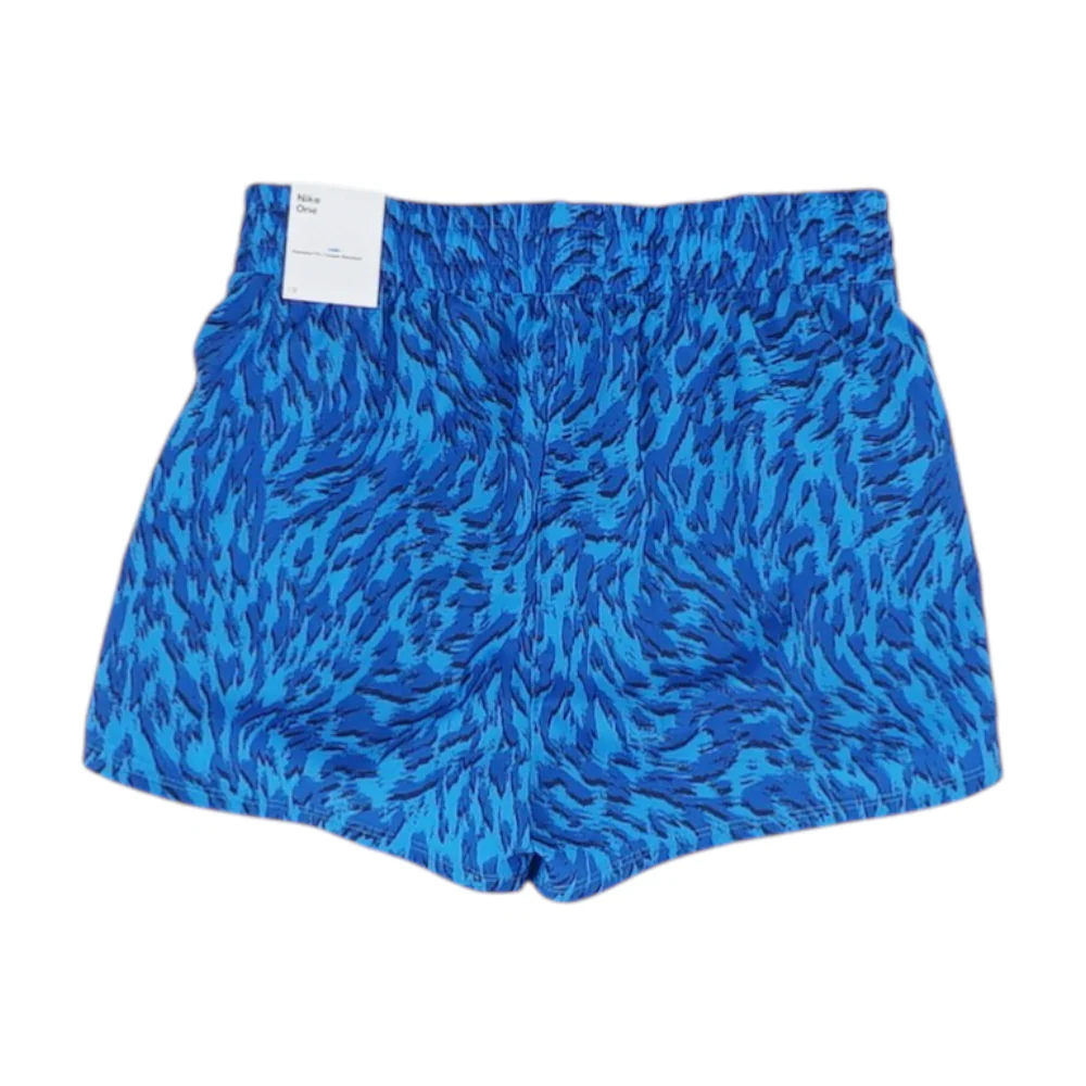 Blue Abstract Active Shorts - Image 2