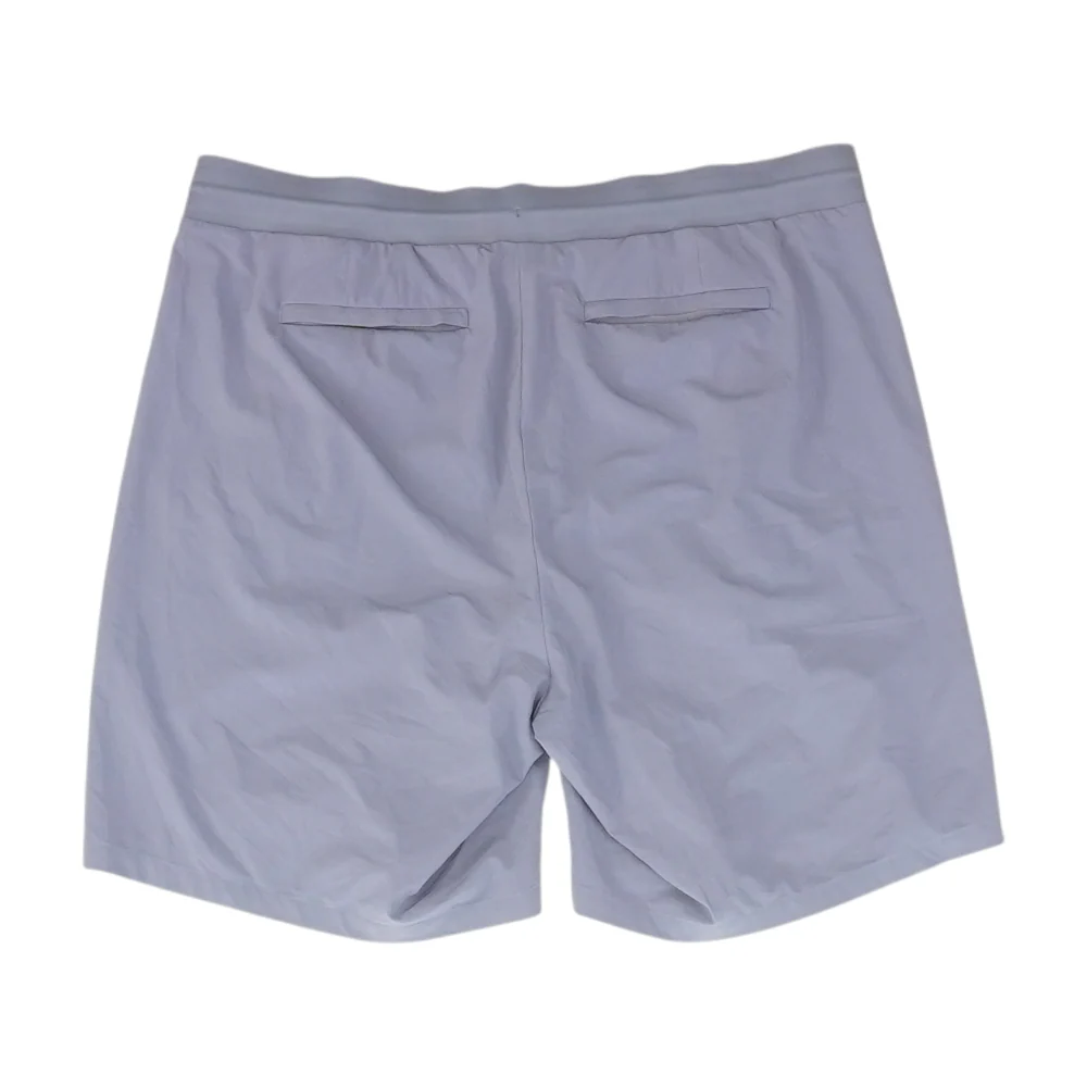 Gray Solid Active Shorts - Image 2