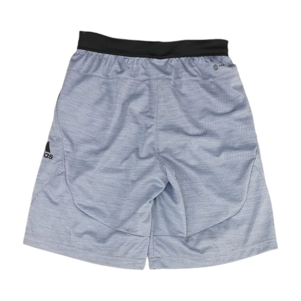 Blue Striped Active Shorts - Image 2