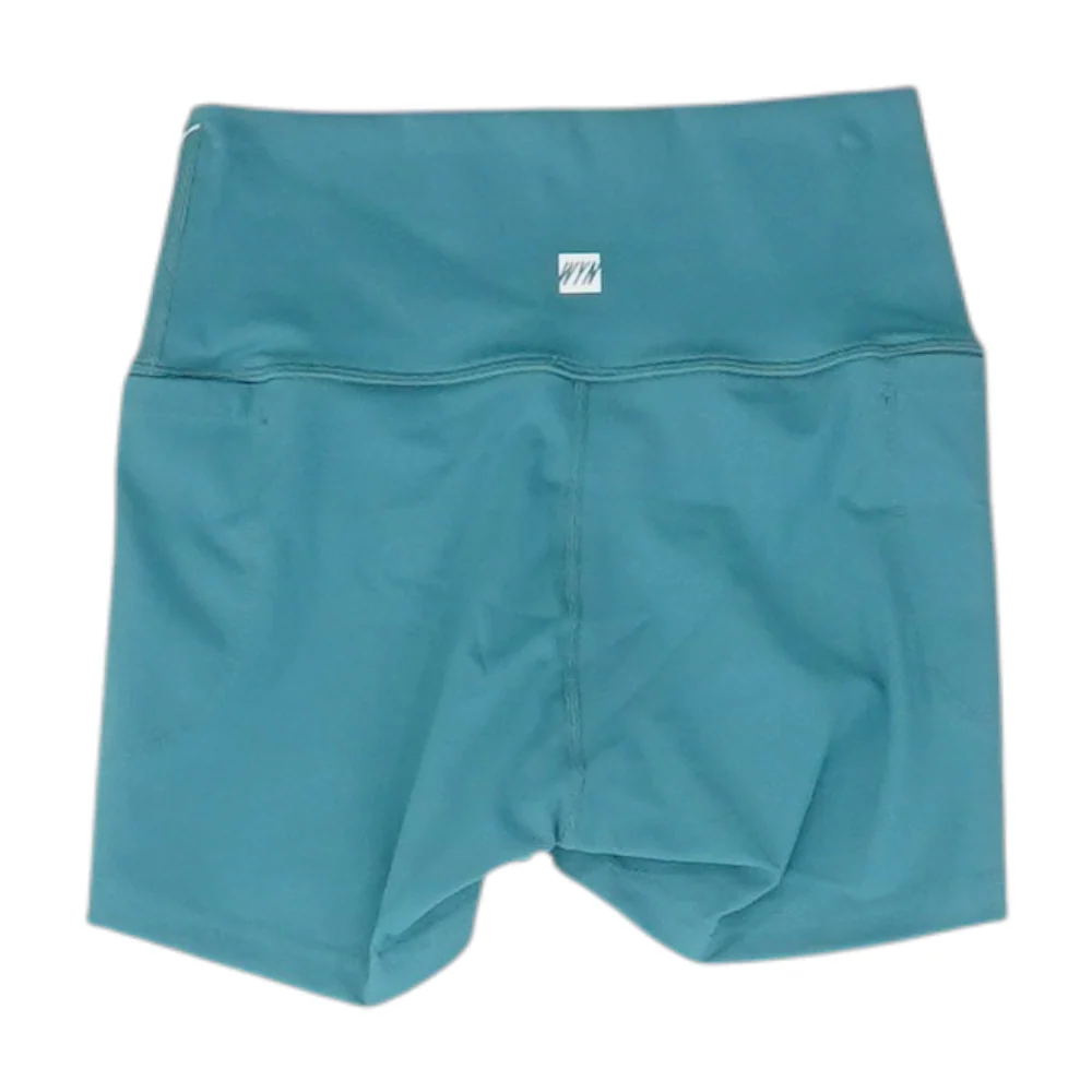 Teal Solid Active Shorts - Image 2