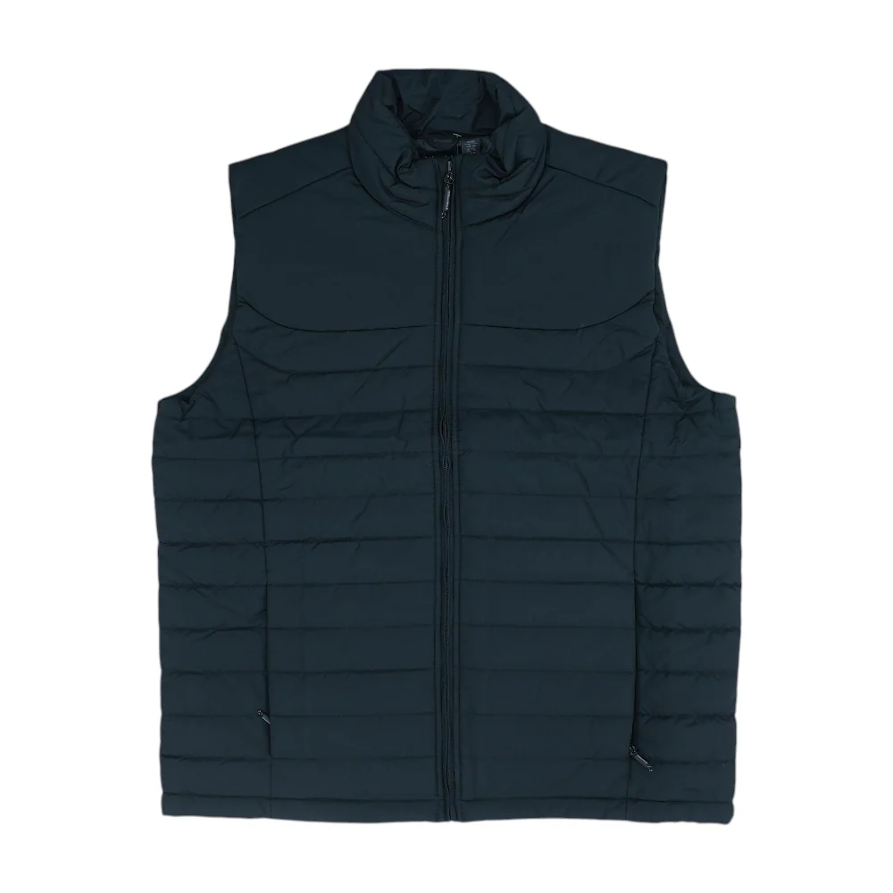 Black Solid Active Vest