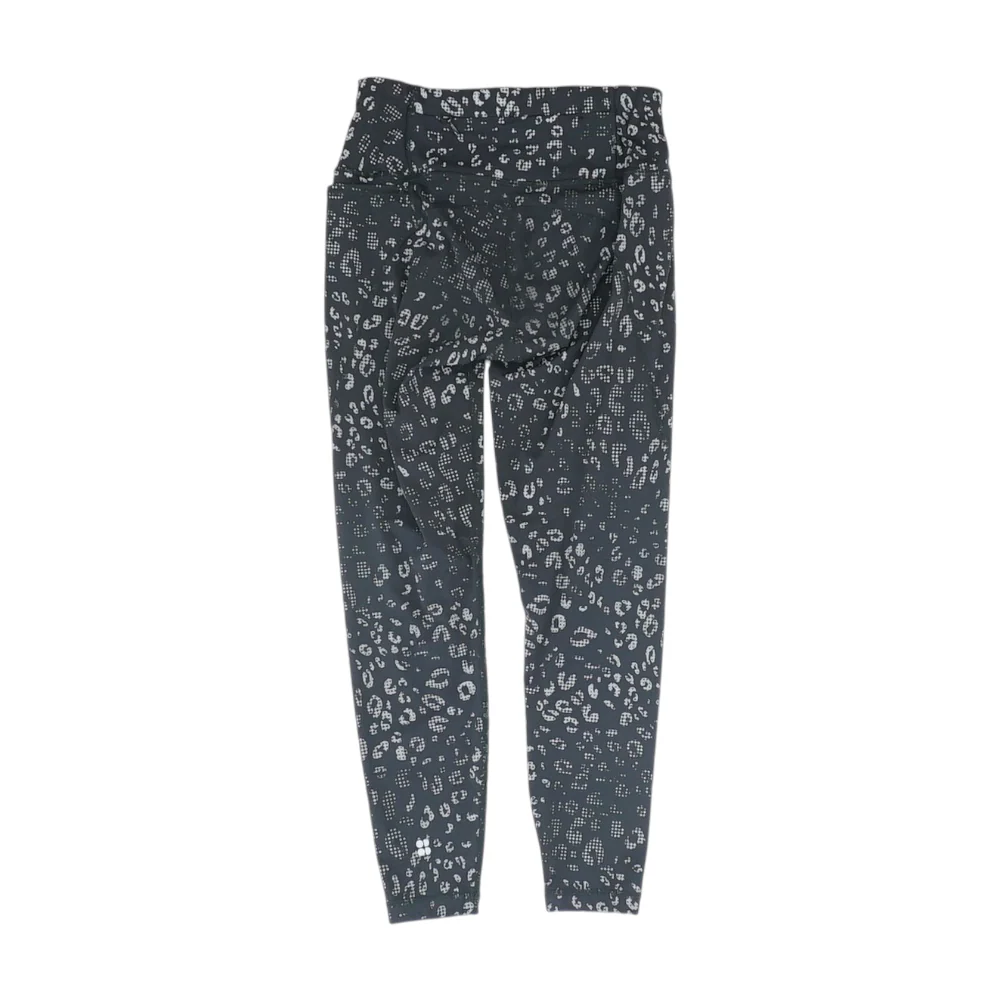 Black Abstract Active Leggings - Image 2