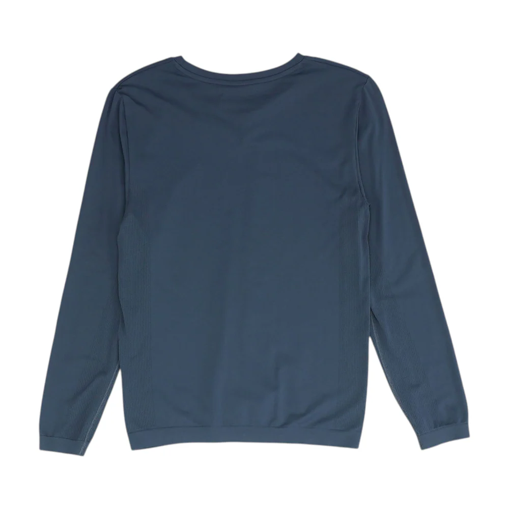 Blue Solid Active T-Shirt - Image 2
