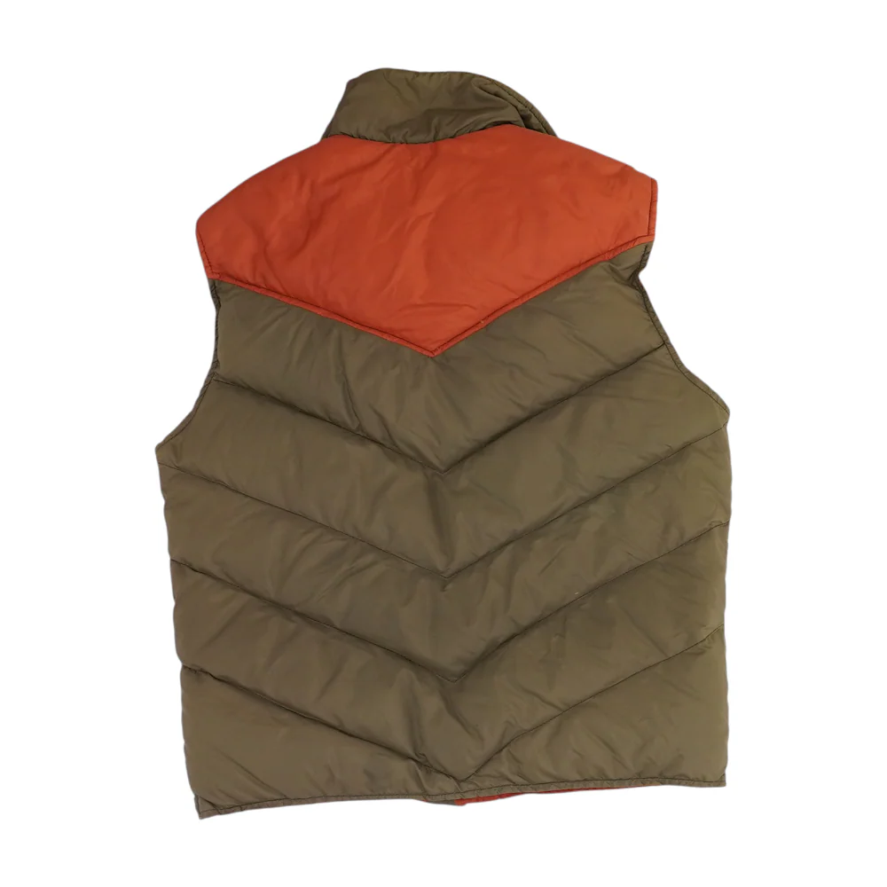 Vintage Brown Down-Filled Vest - Image 2