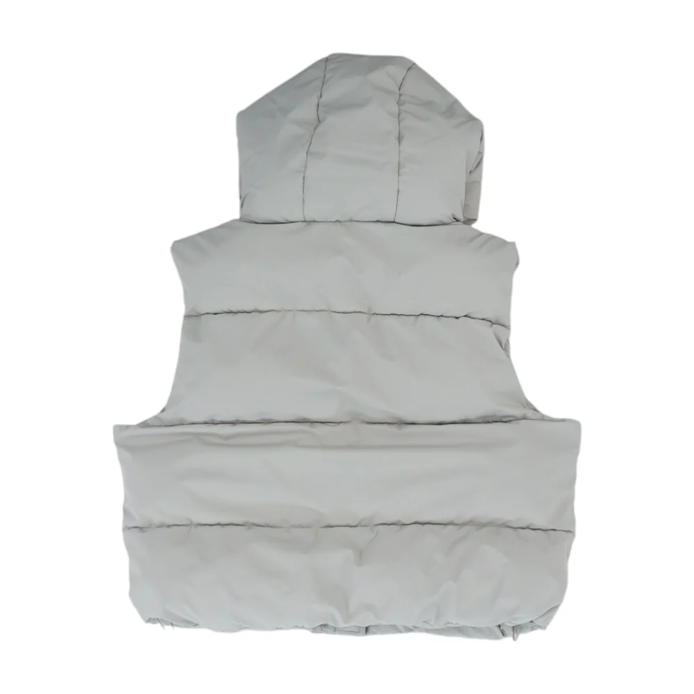 Gray Solid Active Vest - Image 2