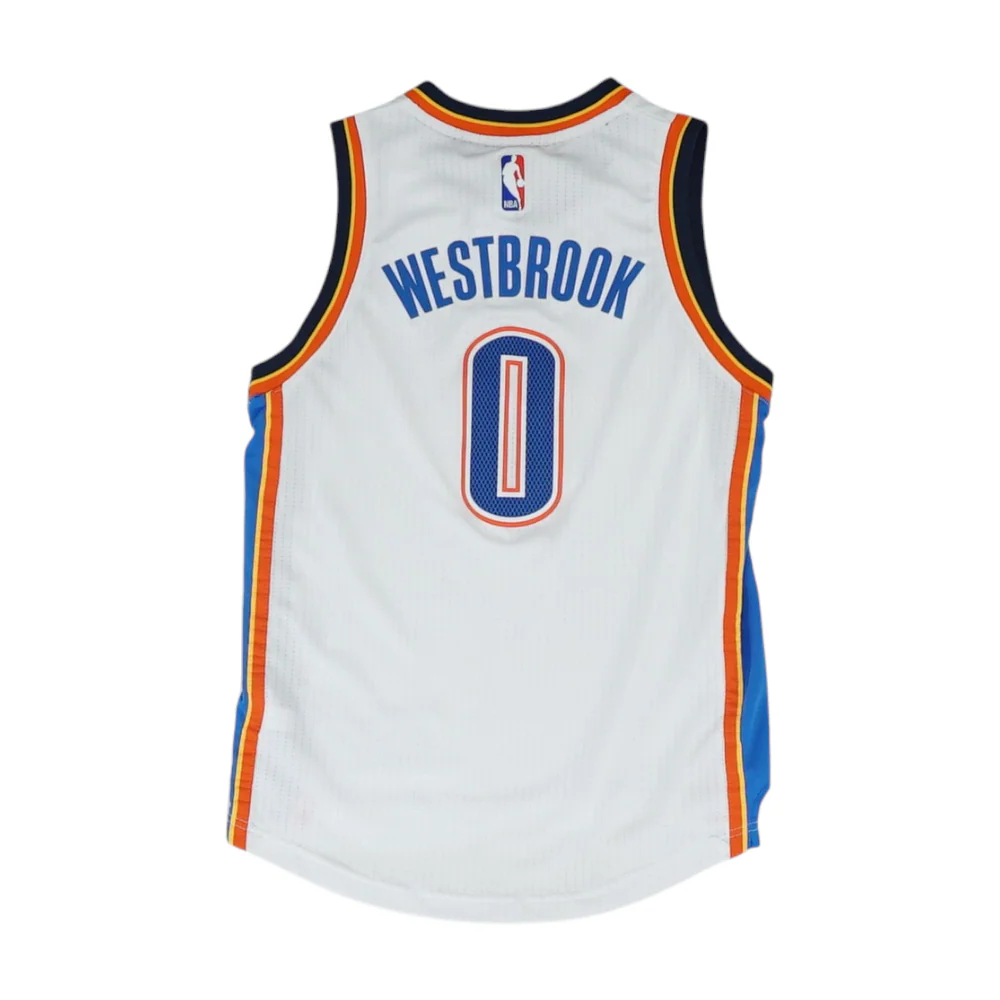 Boys' White Oklahoma City Thunder Sleeveless Jersey - Image 2