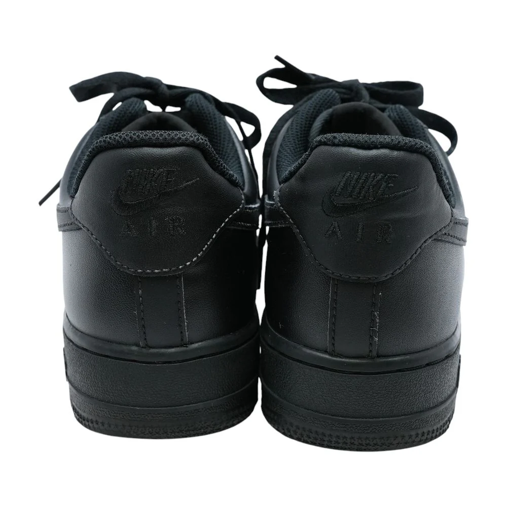 Air Force 1 Black Low Top Athletic Shoes - Image 2