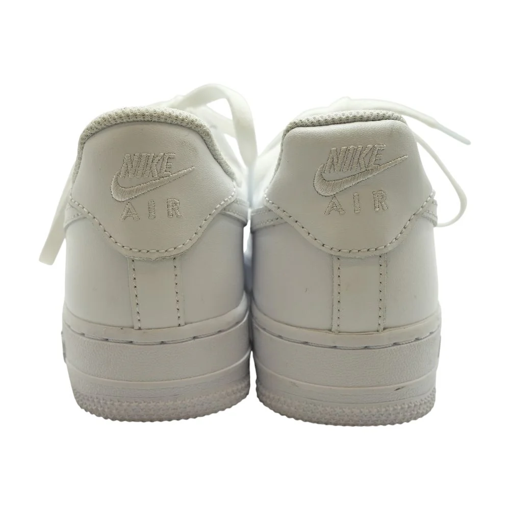 Air Force 1 White Low Top Athletic Shoes - Image 2