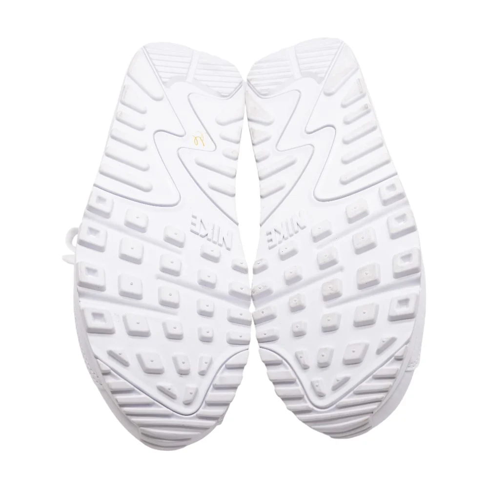 Air Max 90 Next Nature White Low Top Athletic Shoes - Image 3