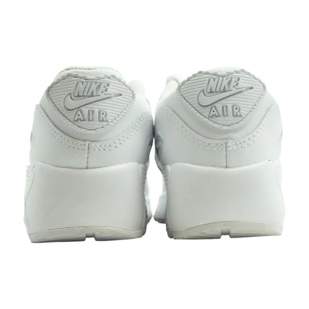 Air Max 90 White Leather Athletic Shoes - Image 2
