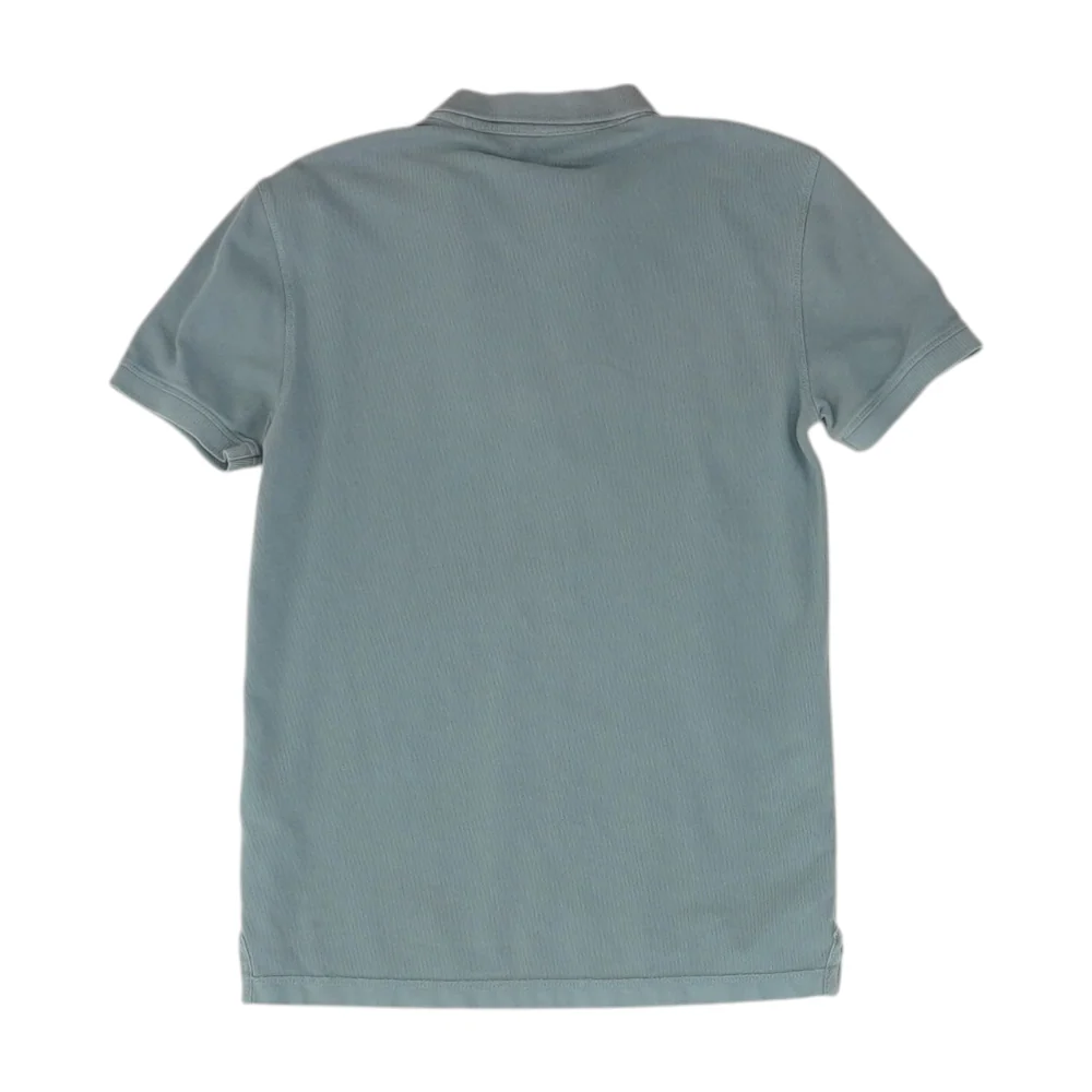 Blue Solid Short Sleeve Polo - Image 2