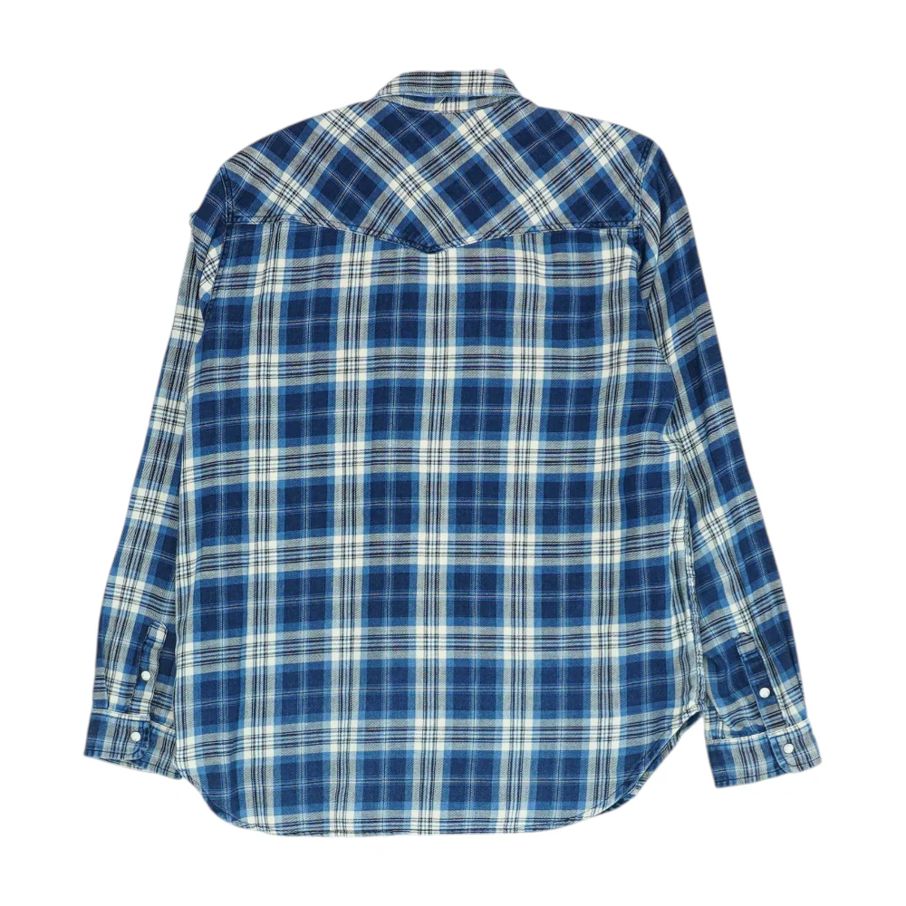 Blue Plaid Flannel Button Down - Image 2