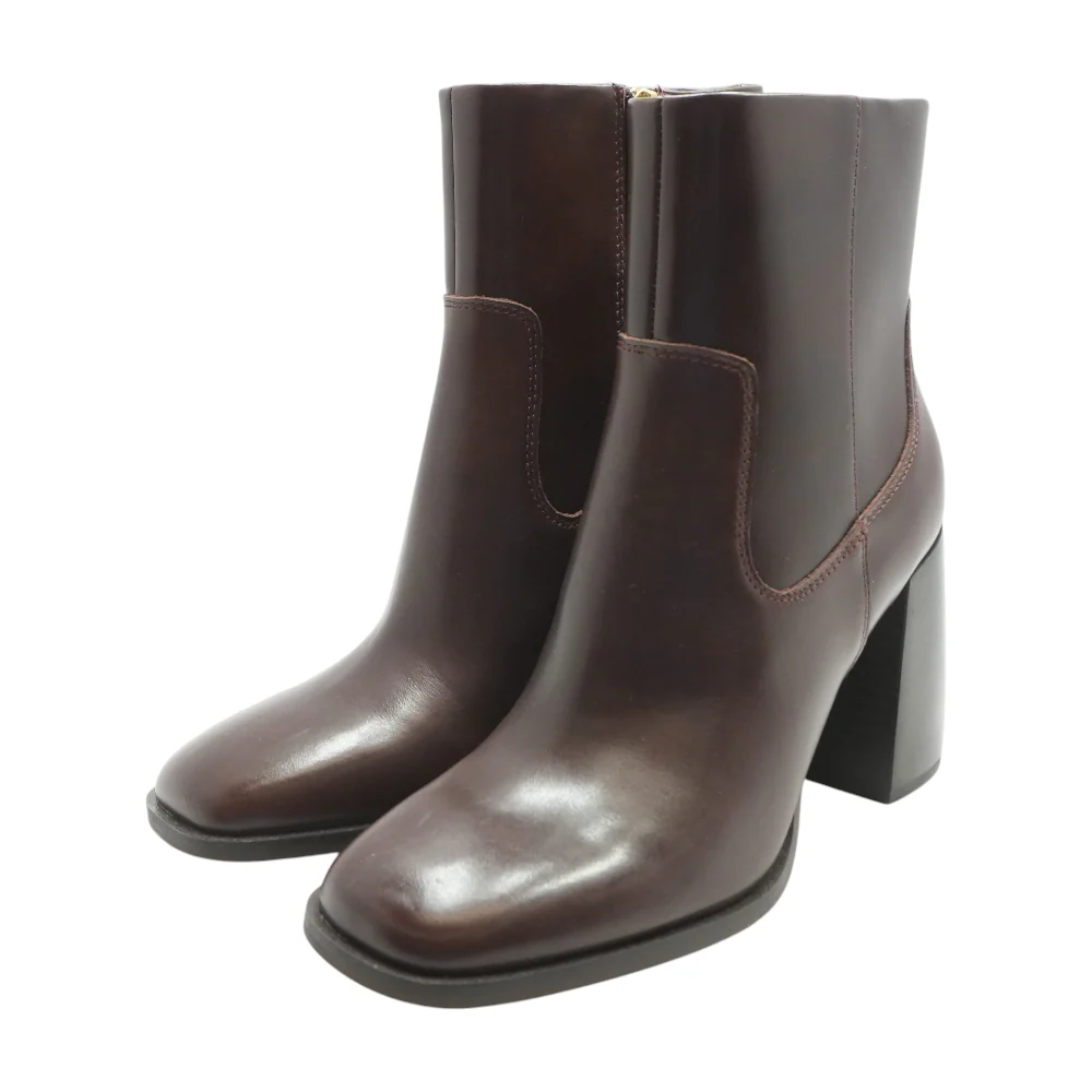 Burgundy Ankle Boots